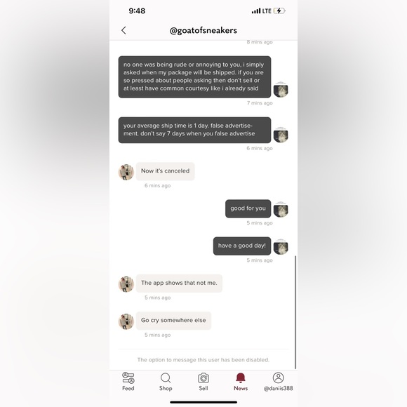 careful for @goatofsneakers i didn’t mind waiting the 7 days for the shipment - Picture 4 of 4